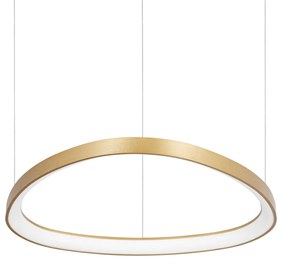 Lampadario A Sospensione Contemporaneo Gemini Metallo Ottone Led 48W 3000K Ip20