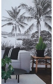 Fotomurale Palme, nero