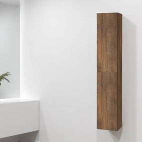 Colonna da bagno 160 cm sospesa reversibile BALI Tabacco