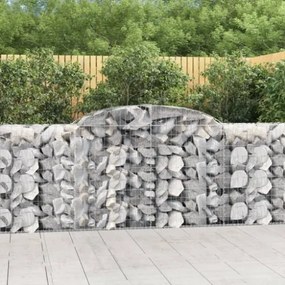 Cesti Gabbioni ad Arco 17 pz 300x50x100/120 cm Ferro Zincato