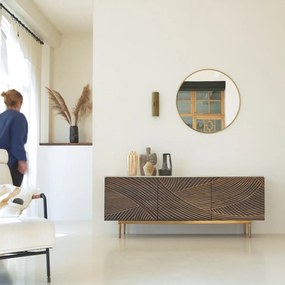 Tikamoon - Buffet in mango massello e terrazzo Bilal 180 cm