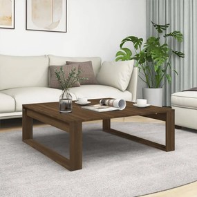 Tavolino Salotto Rovere Marrone 100x100x35 Cm Legno Multistrato /