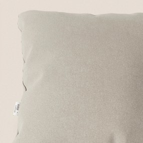 Honey cuscino disponibile in diversi colori realizzato in tessuto simil cotone impermeabile T13 panna
