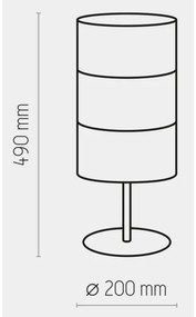 Lampada da tavolo  BOGART 1xE27/15W/230V nero/oro