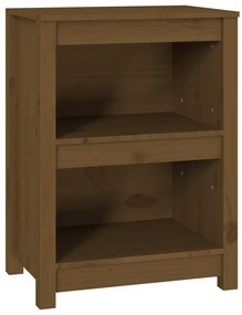 Libreria Marrone Miele 50x35x68 cm in Legno Massello di Pino