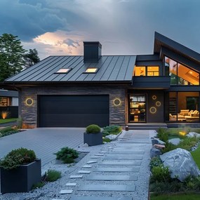 Applique a LED da esterno PIATTA LED/9W/230V 3000/4000/6000K IP44 grigio