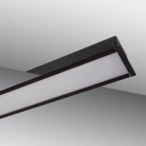 Lampada Lineare LED da Incasso 42W 120cm, Nera, chip SAMSUNG LED Colore  Bianco Naturale 4.000K