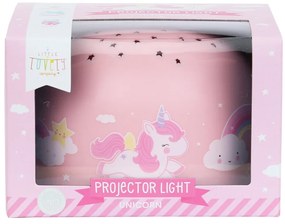 A Little Lovely Company - lampada con proiettore - unicorni