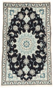 Nain Tappeto 90 x 140 Blu (Iran) Annodato A Mano