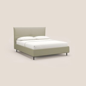 Izumi letto imbottito contenitore con piedi alti in tessuto smacchiabile T05 panna
