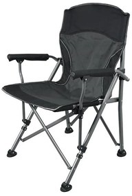 Sedia da campeggio pieghevole nera