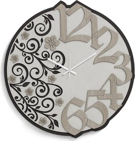 Orologio rotondo da parete NATURE2 in legno laminato D30 cm RSN
