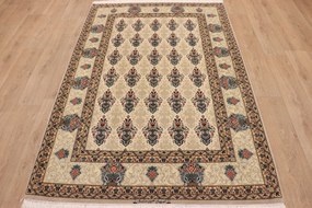 Isfahan Tappeto 150 x 220 (Iran) Annodato A Mano