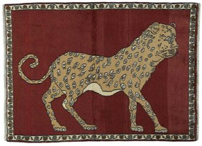 Gabbeh Tappeto 100x140 Rosso (Iran) Annodato A Mano