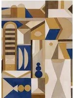 Coordonne Carta da parati panoramica Amasigh Pottery Bamboo - Ultramarine
