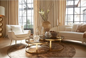 Poltrona crema in bouclé Vinstra - Light &amp; Living