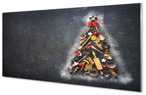 Quadro acrilico Decorazioni dell'albero di Natale 100x50 cm