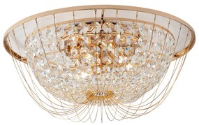 Lampadario Plafoniera Vienna Luxury Colore Oro 40W Mis 45 x 22 cm