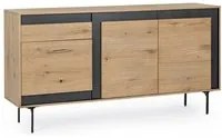 Credenza 3 Ante 1 Cassetto 160x40x85 cm Stanwood in Legno