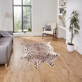 Tappeto marrone/beige 195x155 cm Faux Leopard - Think Rugs