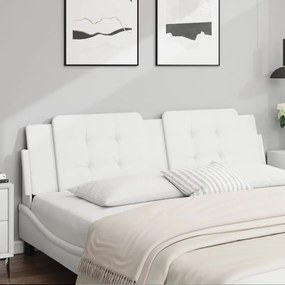 Cuscino Testiera Bianco 180 Cm İn Similpelle /
