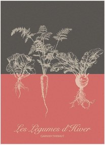 Set di 4 strofinacci jacquard Legumes D'Hiver Tomette