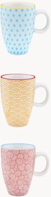 Set di 6 tazze in porcellana Pattern