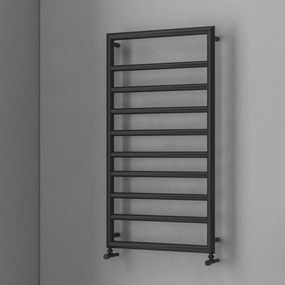 Scaldasalviette nero 900x500mm interasse 462 mm KAM-D7009N - KAMALU