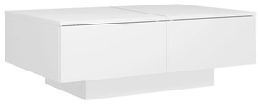 Tavolino da Salotto Bianco 90x60x31 cm in Legno Multistrato