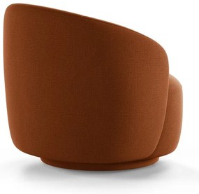 Poltrona color mattone girevole Letizia – Micadoni