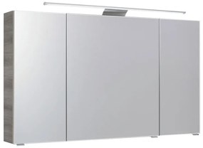 Pensile con luce Solitaire PELIPAL grigio L 120 x H 70 x P 17 cm