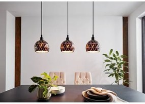 Eglo 97846 - Lampadario a sospensione con filo ROCCAFORTE 3xE14/40W/230V