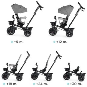 KINDERKRAFT select - Triciclo per bambini 5in1 SPINSTEP grigio