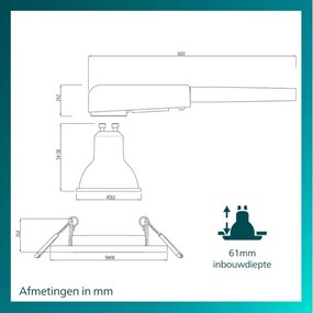 Philips - Set da 3 faretti da incasso PERIDOT 1xGU10/7W/230V nero