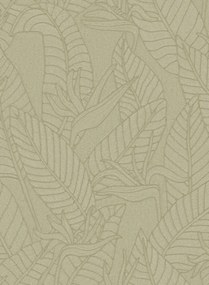 Arte Carta da parati Strelitzia - Olive