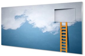 Quadro vetro acrilico Sky ladder 100x50 cm