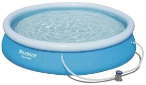 Bestway - fast set piscina gonfiabile fuori terra con pompa e filtro 366 x 76 cm