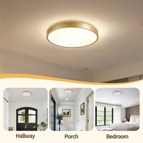 Brilagi - Lampada LED dimmerabile GLASS POOL DOUBLE LED/48W/230V 40 cm dorata + telecomando