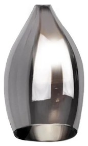 Azzardo - Vetro di ricambio per lampadario IZZA diametro 13 cm grigio