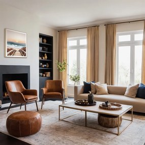 Quadro 50x50 cm Beach Footbridge