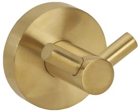 Sapho - Gancio doppio da parete X-ROUND 5,5x5 cm dorato