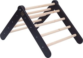 Pikler triangolo montessori nero in pino massiccio 46x87x60 cm Montessori – Meowbaby