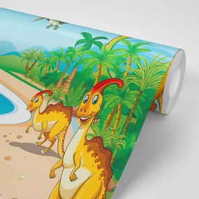 Carta da parati – Nel paese dei dinosauri