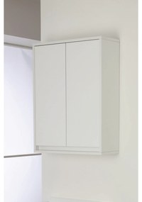 Pensile Portaoggetti 80 Cm Due Ante Feridras "Fabula" Bianco Opaco/Bianco Laccato