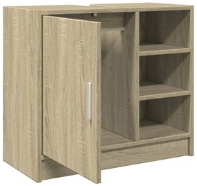 Mobile lavabo rovere sonoma 63x29x55 cm legno multistrato