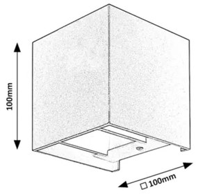 Rabalux 7396 - Applique da esterno SOLIN 1xG9/42W/230V IP54 nero