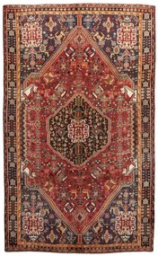 Shiraz Tappeto persiano 260x160 Rosso (Iran) Annodato A Mano
