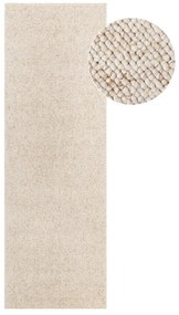 Passatoia color crema lavabile 80x240 cm Rocco Cream – Elle Decoration