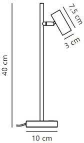 Nordlux - Lampada da tavolo dimmerabile OMARI LED/3,2W/230V bianca
