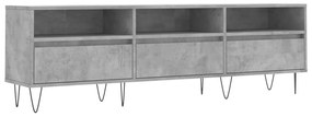 Mobile tv grigio cemento 150x30x44,5 cm legno multistrato